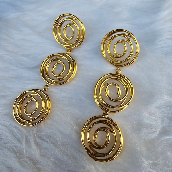 EE057 Korean Spirals - Gold