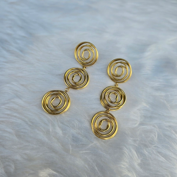 EE057 Korean Spirals - Gold