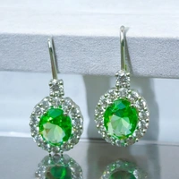 115 Light Green Drop Earrings