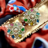 131 Pallavi Multicolour Mandala Earrings