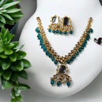 NS020-D20-COT Rajani Kundan Set - Blue