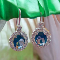 146 Sapphire Blue Drop Earrings