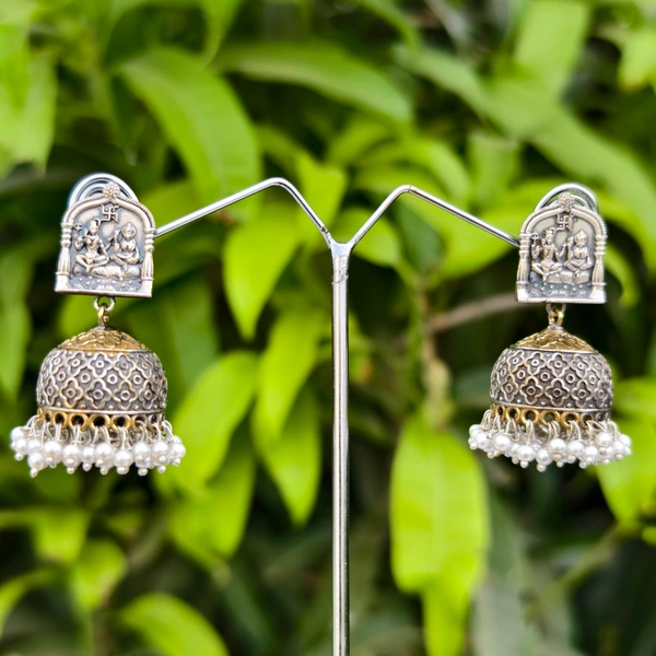 EE027-A35IYS550 Shiv-Parvati Oxidized - Gold