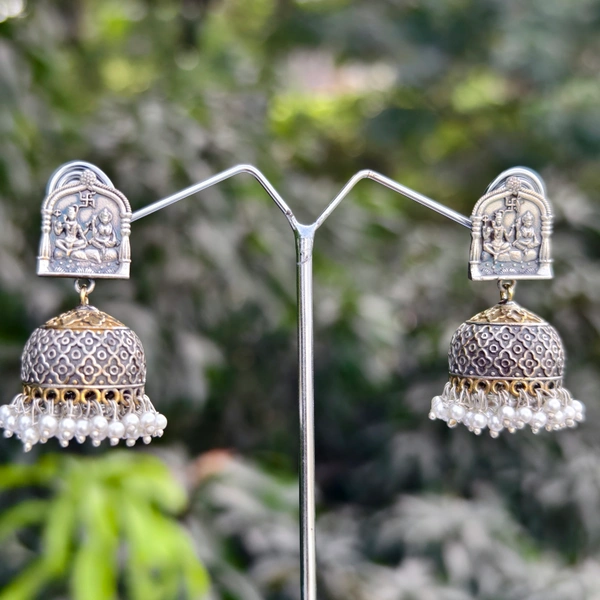 EE027-A35IYS550 Shiv-Parvati Oxidized - Gold