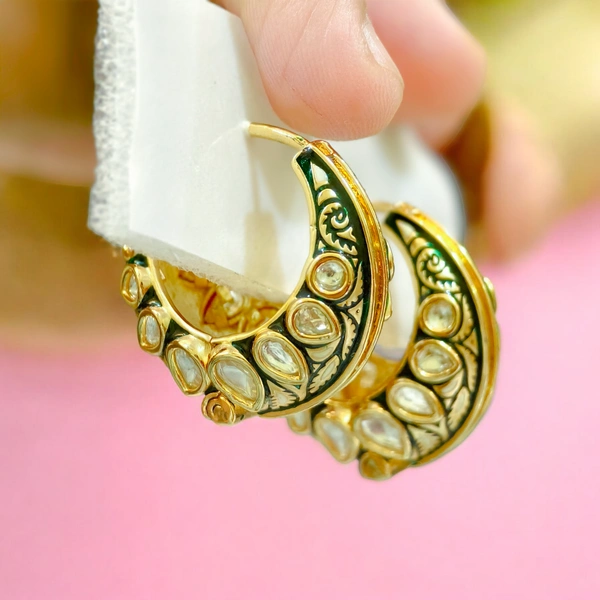 141 Sundara Meenakari Round Earrings