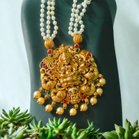 S338 Temple Necklace Set - Gold