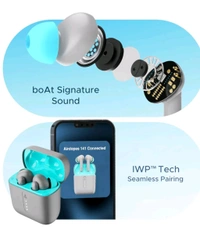 boAt Airdopes 141 Bluetooth Truly Wireless in Ear Ear Buds w/ 42H Playtime,Low Latency Mode for Gaming, ENx Tech, IWP, IPX4 Water Resistance - Black