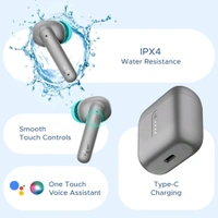 boAt Airdopes 141 Bluetooth Truly Wireless in Ear Ear Buds w/ 42H Playtime,Low Latency Mode for Gaming, ENx Tech, IWP, IPX4 Water Resistance - Black