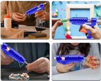 Professional 60 Watt with 5 Pcs Hot Melt Glue Stick & ON / Off Switch.   (1 Pc) - Blue