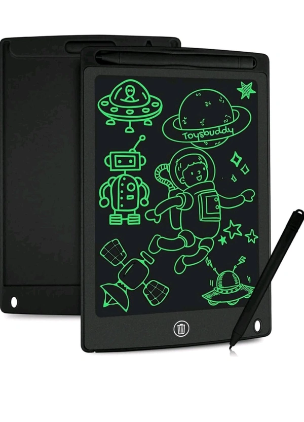 Re-Writable LCD Writing Tablet Pad with Screen 21.5cm (8.5Inch) for Drawing, Playing, Handwriting Best Birthday Gifts for Adults & Kids Girls Boys. - Black