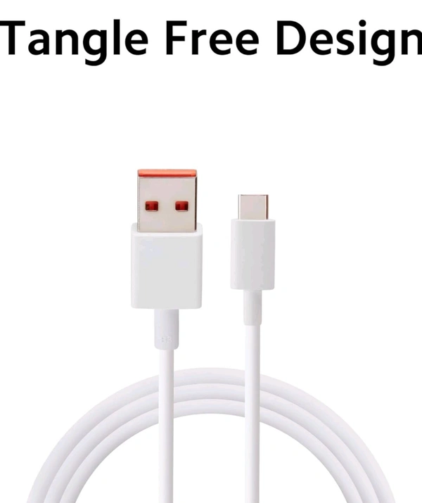 Mi Xiaomi Fastest Charging Cable USB C Quick Charge 4.0 Soniccharge Cord Compatible withMi, Redmi, iPhone 15 Pro Samsung Galaxy Android Phone Laptop PD Charger Cable. (Only Cable) - White