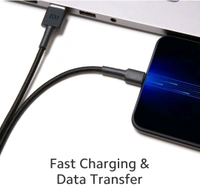 Mi Xiaomi Fastest Charging Cable USB C Quick Charge 4.0 Soniccharge Cord Compatible withMi, Redmi, iPhone 15 Pro Samsung Galaxy Android Phone Laptop PD Charger Cable. (Only Cable) - White