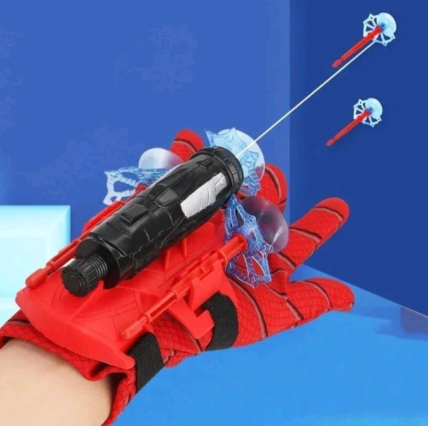 Best Kids Toy Spider Web Shooters Toy Hero Launcher Wrist Toy Set Spider-Man Web Shooters with Real Gadget,Birthday Gift for Kids, Sticky Wall Soft Bomb Funny Children's Educational Toys, Multicolor.