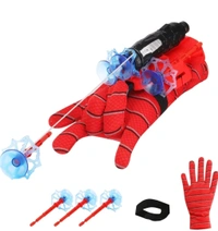 Best Kids Toy Spider Web Shooters Toy Hero Launcher Wrist Toy Set Spider-Man Web Shooters with Real Gadget,Birthday Gift for Kids, Sticky Wall Soft Bomb Funny Children's Educational Toys, Multicolor.