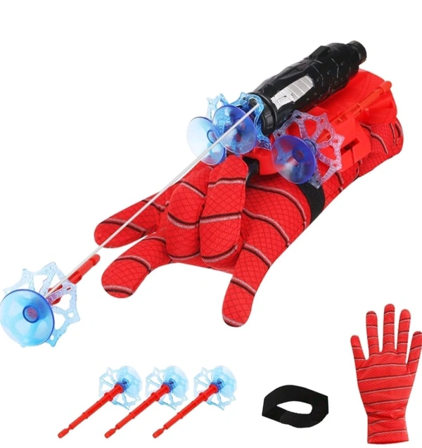 Best Kids Toy Spider Web Shooters Toy Hero Launcher Wrist Toy Set Spider-Man Web Shooters with Real Gadget,Birthday Gift for Kids, Sticky Wall Soft Bomb Funny Children's Educational Toys, Multicolor.