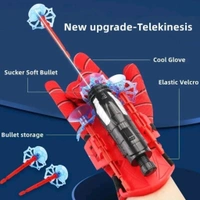 Best Kids Toy Spider Web Shooters Toy Hero Launcher Wrist Toy Set Spider-Man Web Shooters with Real Gadget,Birthday Gift for Kids, Sticky Wall Soft Bomb Funny Children's Educational Toys, Multicolor.