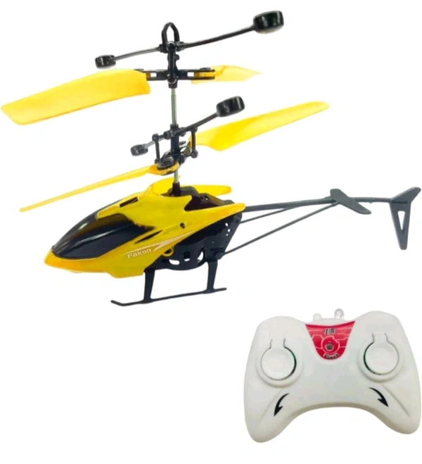 Remote Control Hand Sensor Helicopter Toys With Usb Charging - 3d Light Toys. - Yellow