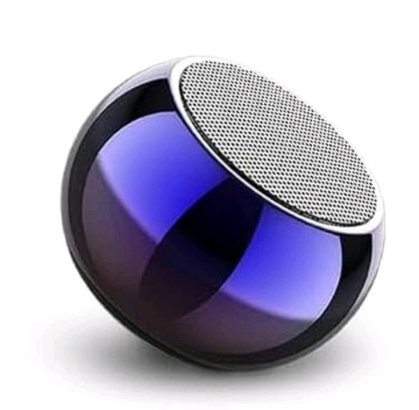 Ultra Mini Wireless Bluetooth Speaker with Heavy Metal Electroplating Round Speaker | Wireless Power Button Controlled, 60 Min Running Battery Pack of 1 (Random Multicolor) - multi colour