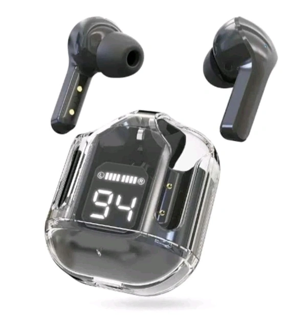 Ultrapod 20-20000 Wireless Earbuds, IPX Water Resistant, 12-Hour Battery Life | better than airpods - Black