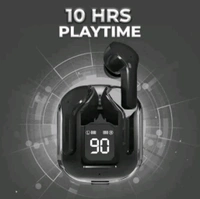 Ultrapod 20-20000 Wireless Earbuds, IPX Water Resistant, 12-Hour Battery Life | better than airpods - Black
