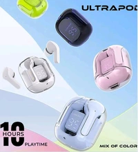 Ultrapod 20-20000 Wireless Earbuds, IPX Water Resistant, 12-Hour Battery Life | better than airpods - Blue