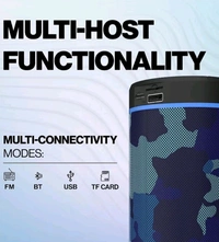 (Portable Bluetooth Speaker) Thunder Sound with Inbuilt Bluetooth Speaker. - Blue