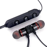 Wireless Sports Bluetooth Magnet Earphone Handsfree Headphone for All Smartphone with MIc and Volume Control. - multi colour