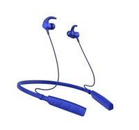 Bluetooth Neckband Earphones with Inline Controls. - Blue