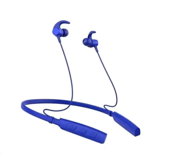 Bluetooth Neckband Earphones with Inline Controls. - Blue