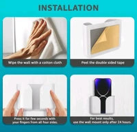Wall Mounted Mobile Phone Holder Storage Case for Phones.