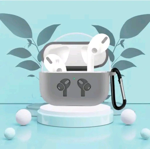 Trending Stylish: True Wireless Bluetooth Headphones Earbuds TWS With Trending Grey Case Cover Best Quality Case Wireless. - White