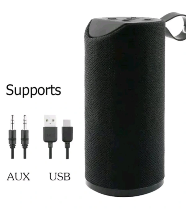 Super Bass Splashproof Wireless Bluetooth Speaker Best Sound Quality Playing. - Black