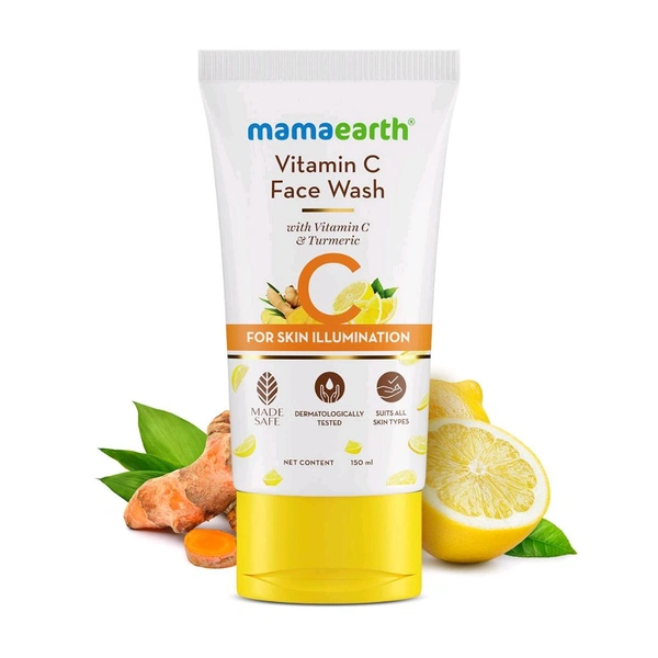 MAMAEARTH  Mamaearth Vitamin C and Turmeric for Skin Illumination Face Wash - 150ML