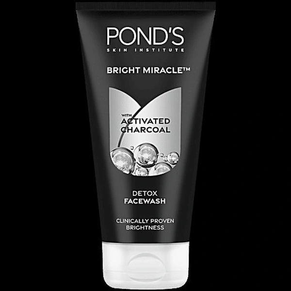 POND'S Bright Miracle Detox Facewash with 10X Power of Charcoal - 150ML