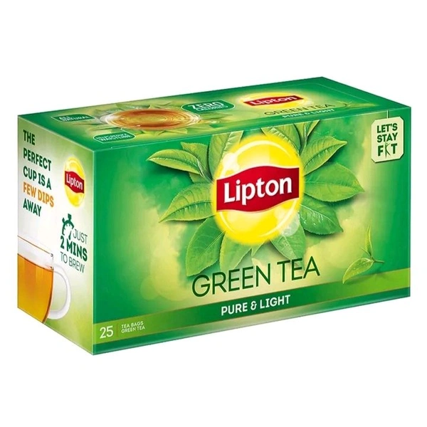 Lipton Pure & Light Green Tea Bags - 25 Bags