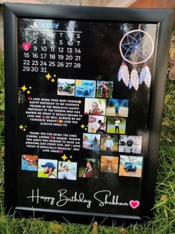 Birthday Photo Frame  - A4