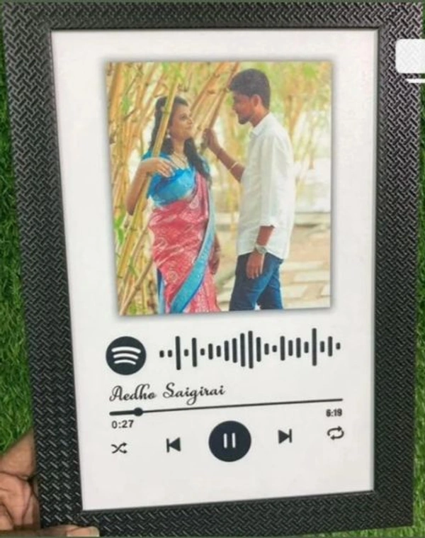 Love Photo Frame With Favourite Song 