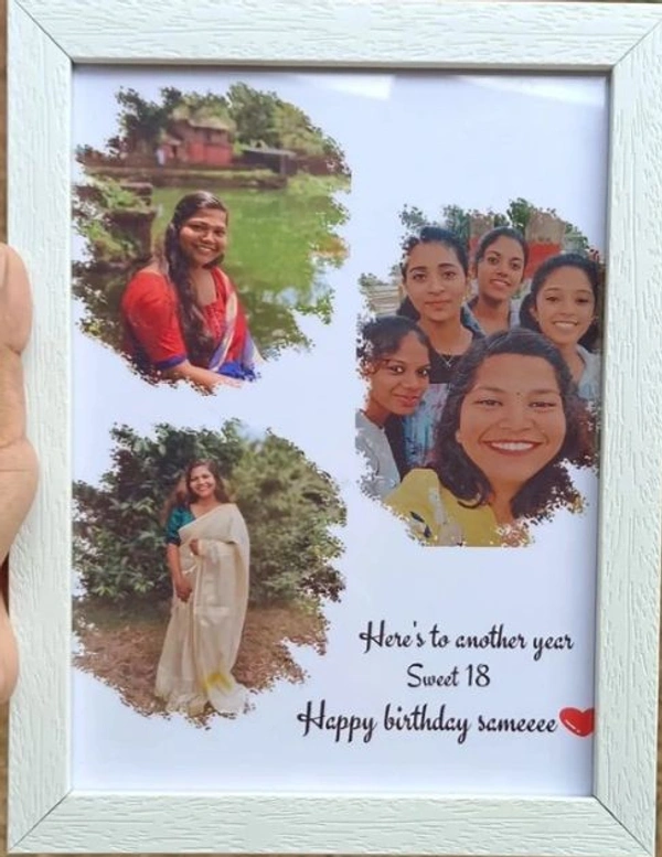 Birthday Wishes Photo Frame  - A4