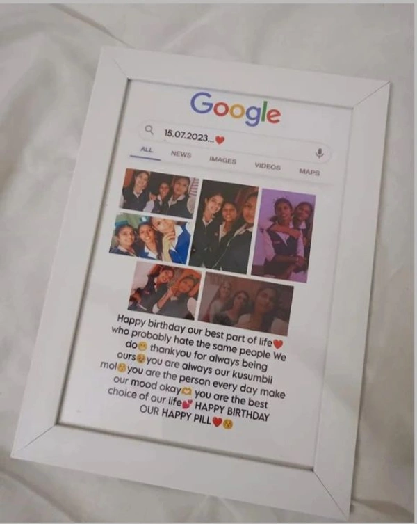 Birthday Wishes Photo Frame  - A4