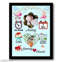 Cute Baby Photo Frame  - A4
