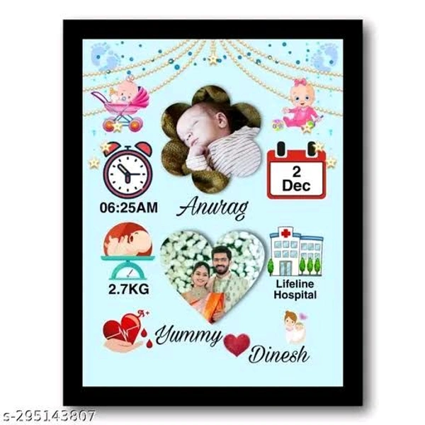 Cute Baby Photo Frame  - A4