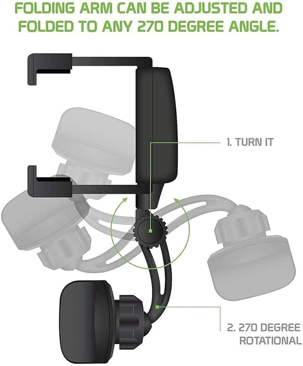 Sounce Car Rearview Mirror Holder Phone Bracket Car Dashboard Phone 360 Rotation .