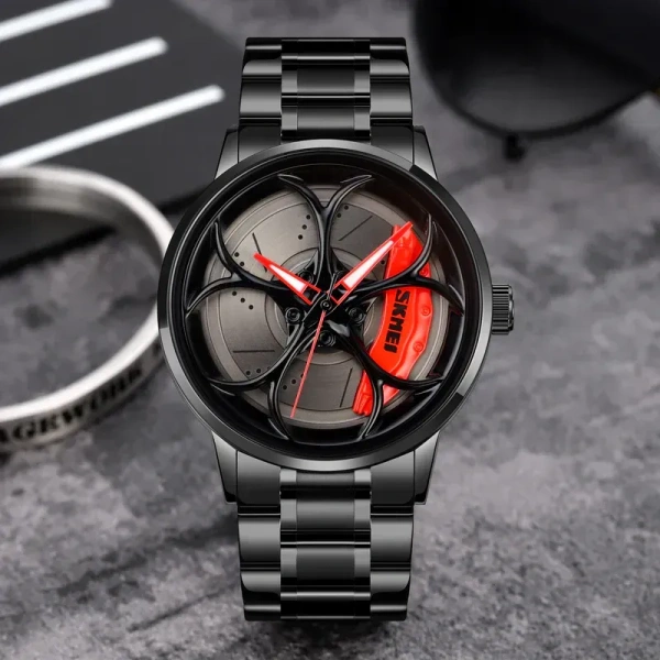 Wheels Rolling Creative Fashion Men Watch ✔ .