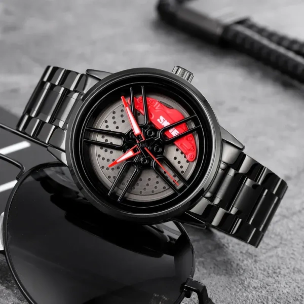 Wheels Rolling Creative Fashion Men Watch ✔ .