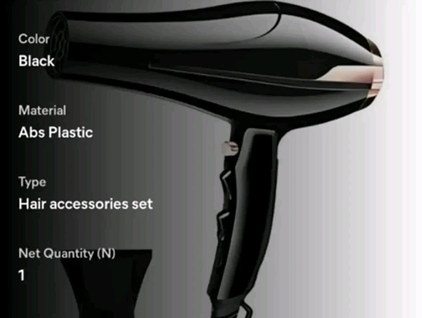 Ceramic Hair Dryer . 1875 Watts Fast Drying and Styling.