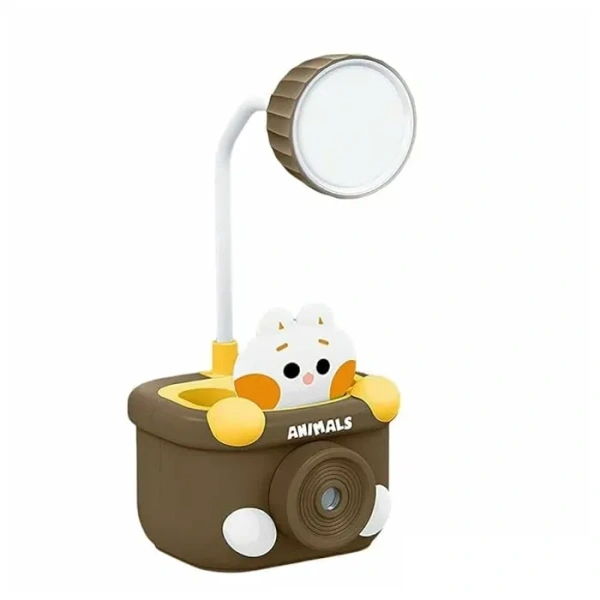 Cute Animal Table Lamp I Plastic 3in1 USB Rechargeable Desk Lamps with Pen Holder & Sharpener I 360° .   ⭐⭐⭐⭐⭐ 4.8/5 reviews.
