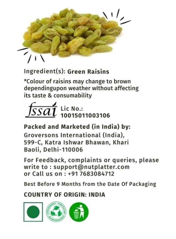 Green Raisins - 250gm