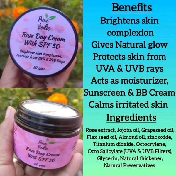 Rose Day Cream With SPF 50