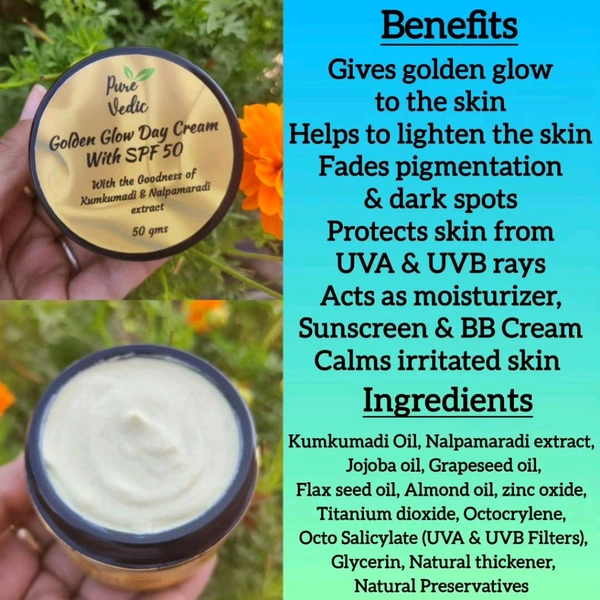Golden Glow Day Cream With SPF 50