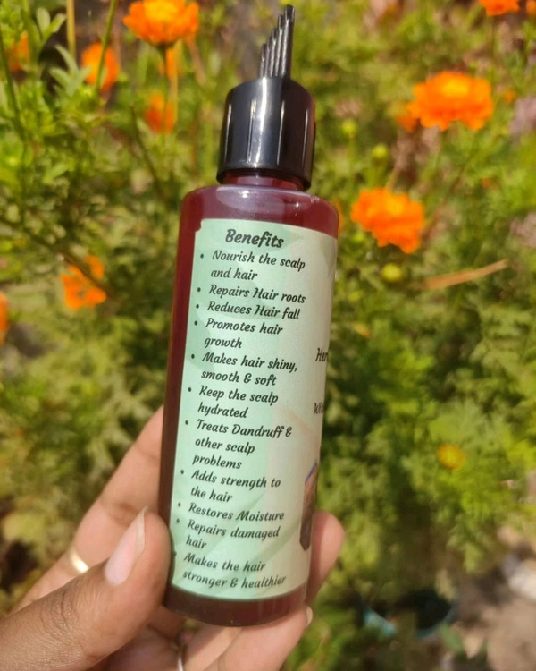 Herbal Hair Growth Oil And Neem Comb Comb